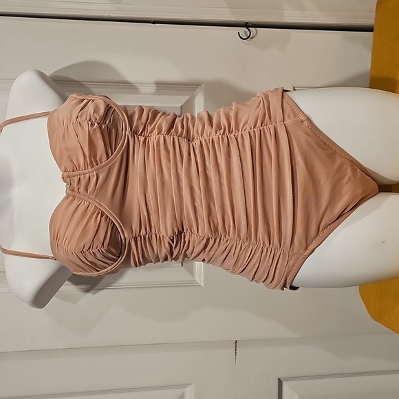 J Crew Pink Tulle One Piece Bathing Suit Sz 8 NWT - Picture 7 of 7